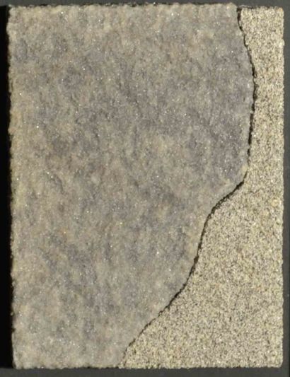 Giovanni MORELLO Composition Technique mixte sur pierre,signée au dos 20 x 15 x 3...