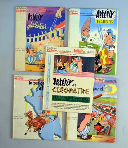 UDERZO Asterix 5 volumes en édition pilote (tomes 5 et 6 en édition originale, 1,...