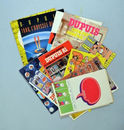 DUPUIS Important lot de 13 catalogues Dupuis entre 1971 et 1987 dont les rares 75...