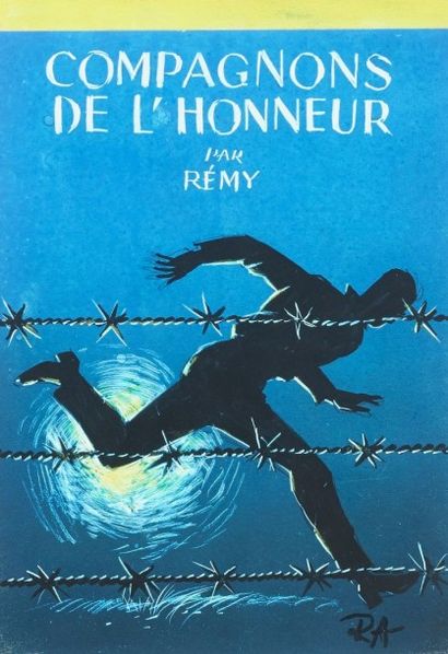 AUGER Raoul Compagnons de l'honneur Projet de couverture du roman écrite par Remy...