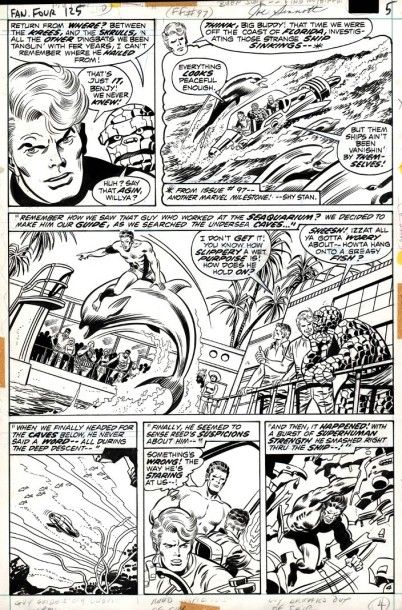 BUSCEMA John Fantastic Four
Planche 4 du récit The Monster Secret, publié dans FF...