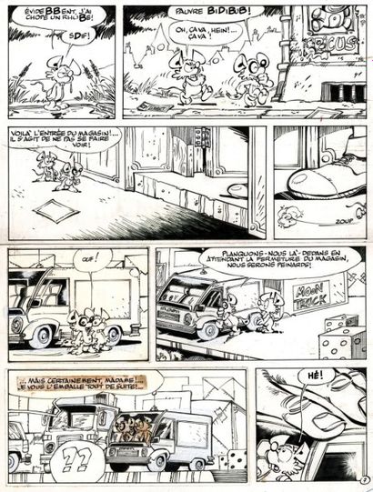 DUPA Chlorophylle Planche 7 du récit Le magasin de l'aventure publié dans Tintin...