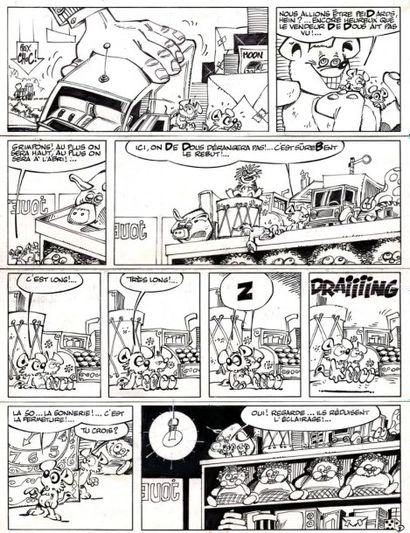 DUPA Chlorophylle Planche 8 du récit Le magasin de l'aventure publié dans Tintin...