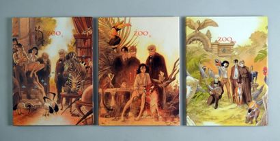 FRANK PE Zoo tomes 1, 2 et 3 en tirage de tête numérotés et signés à 300 exempla...