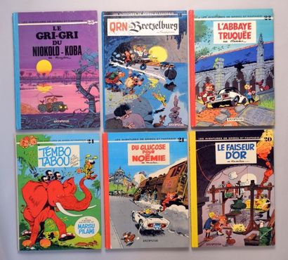FRANQUIN Spirou et Fantasio
Les volumes 18, 20 à 22, 24 et 25 en édition originale
Bon...