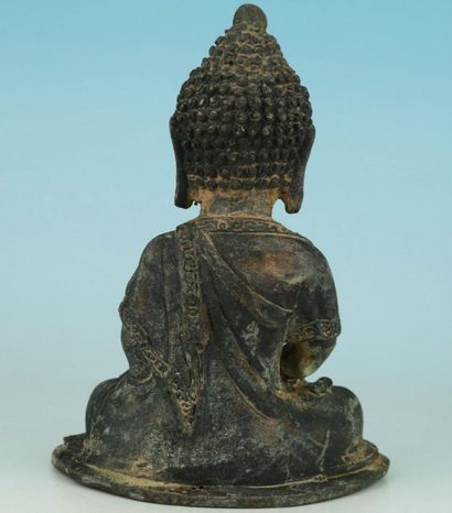 null Bouddha Putai à l'enfant. Bronze.
H:12cm. Chine