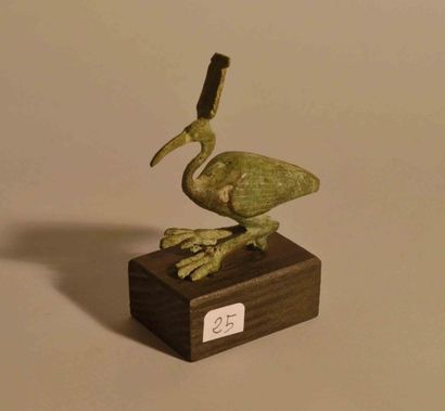 Ibis Thot.
Bronze.
Style de la
Basse Epoque.
L:...