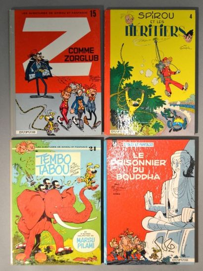 FRANQUIN Spirou et Fantasio 4 volumes en réédition dos rond (4e, 14a, 15b et 24a)
Très...