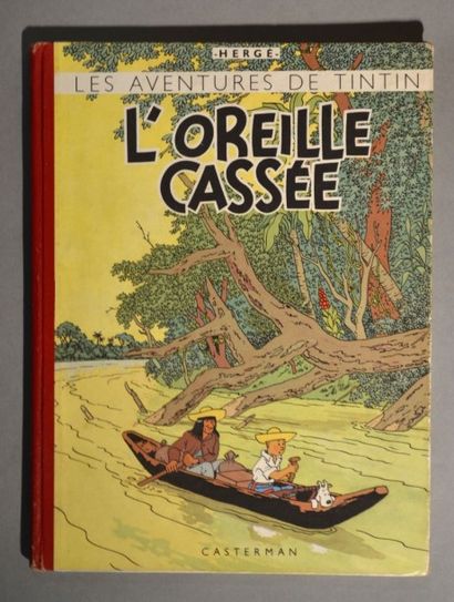 HERGÉ Tintin
L'oreille cassée 4ème plat B4 1950
Bon état général (Extrémités du dos...