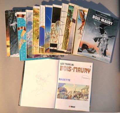 HERMANN Les Tours de Bois Maury
Tomes 1 à 14 en édition originale, 
On y joint Itinéraires...