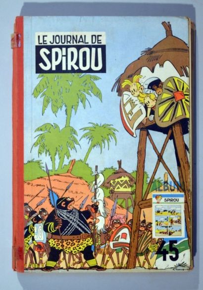null JOURNAL DE SPIROU
Reliure du Journal de Spirou 45 (1953) (angles frottés, scotch,...