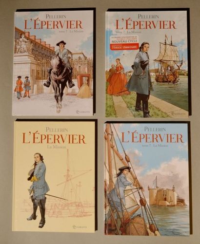 Pellerin L'épervier 4 versions du tome 7 avec couvertures alternatives