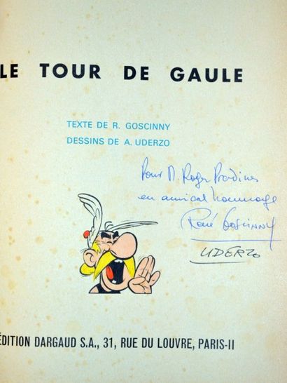 UDERZO Astérix
Le tour de gaule
Envoi d'Uderzo et de Goscinny
Edition originale en...
