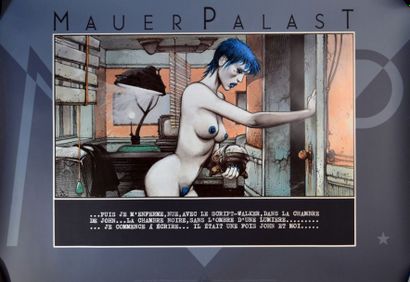 BILAL La Femme Piège
Tirage édité par la galerie Desbois en 1988
90 x 70 cm