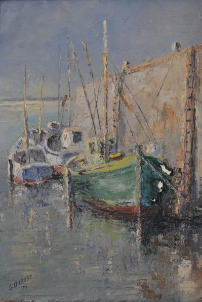 G. Dubost Barque au mouillage,1977

Huile sur toile

55 x 38 cm