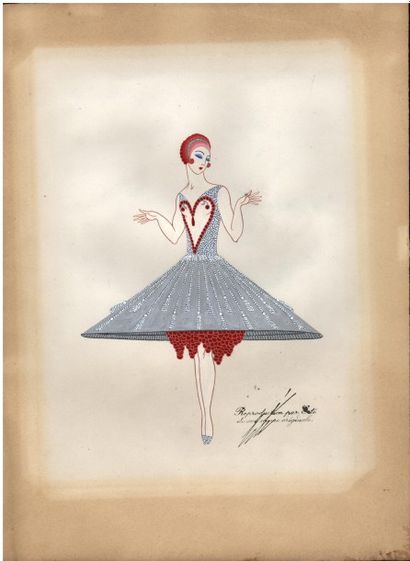 Romain de TIRTOFF dit ERTE «Les Roses» pour l’opérette «Manhattan Mary», 1928

Gouache...