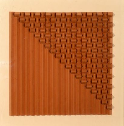 Edoardo STRAMACCHIA «Distorzione in una alternanza», 1979
Technique mixte sur carton
40...