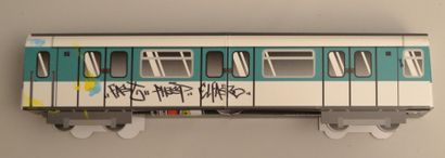 FAST (né en 1970) 
Maquette Molotov 3D de Metro Parisien RATP et graffiti 2013
L...