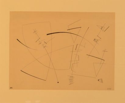 Jean LEPPIEN Composition
Gravure papier signé en bas à gauche et numéroté 3/49 en...