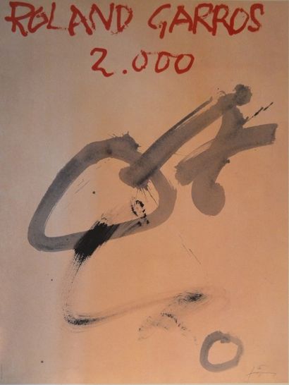 null Roland GARROS
Lot de deux affiches:
-1981 Jean DUBUFFET 71,5 x 49,5 cm
-2000...