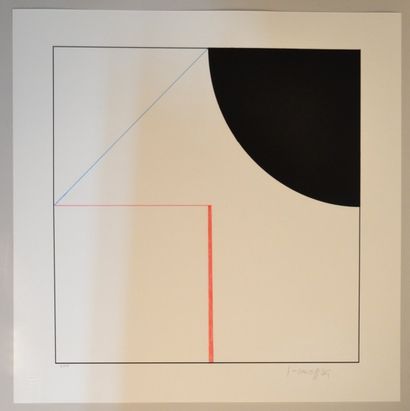 GOTTFRIED HONEGGER Composition géométrique
Sérigraphie sur papier signé en bas à...