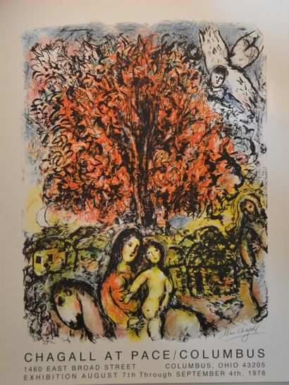 Marc Chagall Lot de deux affiches:
-Pace Colombus Ohio, 1974
78,5 x 56 cm
-Pace Colombus...