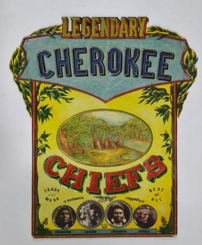 null Legendary Cherokee Chiefs
Tole emboutie moderne
46 x 39 cm