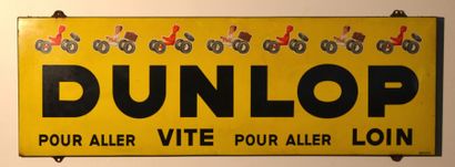null Dunlop
Plaque emaillée sur un dessin de Savaignac marquée Emaillerie belge Bruxelles...