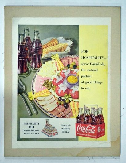null Coca Cola ®
Affichette For Hospitality...
Reproduction (trace d'humidité)