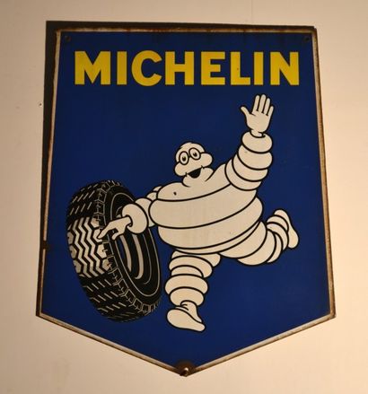 null Michelin
Plaque emaillée 5 pans recto verso marquée 12 632 5 S 14 EAS Made in...