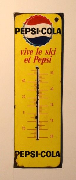 null Pepsi
Vive le ski et Pepsi
Plaque emaillée thermomètre marquée IFA TRI 31/16...