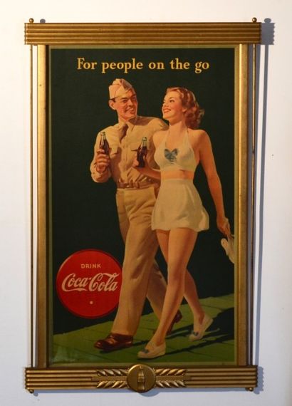 null Coca Cola ®
Affiche For People on The go, USA 1944 (Litho in USA Mc Candlish...