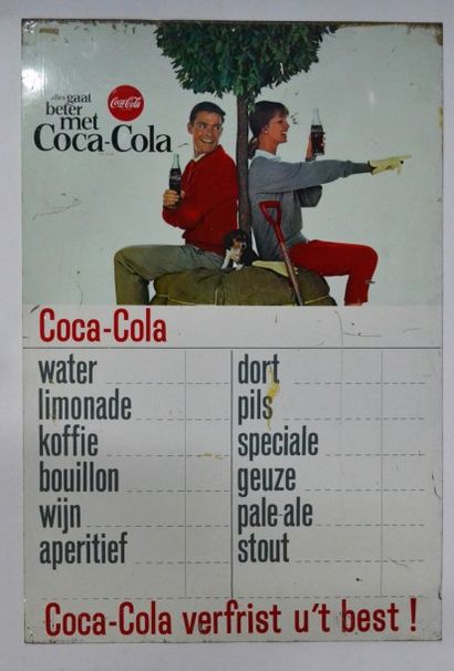 null Coca Cola ®
Indicateur de tarif en métal
61 x 41 cm