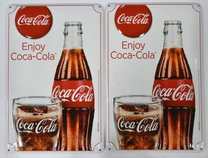null Coca Cola ®
Deux plaques embouties en métal, 2014
48 x 31 cm