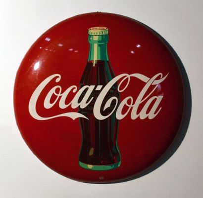 null Coca Cola ®
Enseigne ronde en métal marquée AM 128 diamètre 90 cm
Réédition