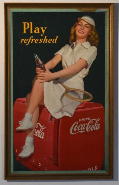 null Coca Cola ®
Affiche Play refreshed TennisWoman, USA 1944 (Litho in USA by Edwards...