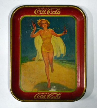 null Coca Cola ®
Plateau de service, USA 1937
34 x 27 cm