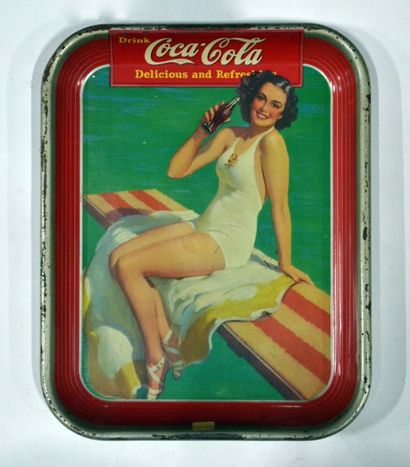 null Coca Cola ®
Plateau de service, USA 1939
34 x 27 cm