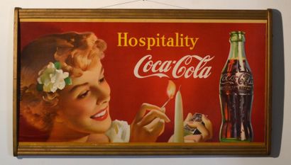 null Coca Cola ®
Affiche recto verso Hospitality, USA (Copyright 1950 The Coca Cola...