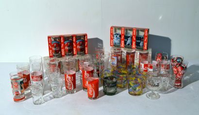 null Coca Cola ®
Ensemble de verres publicitaires coca