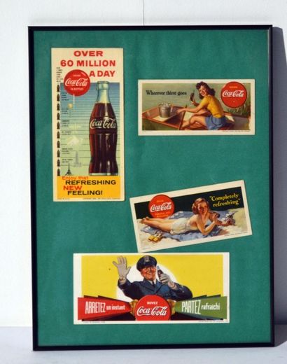 null Coca Cola ®
Ensemble de cartons publicitaires modernes
