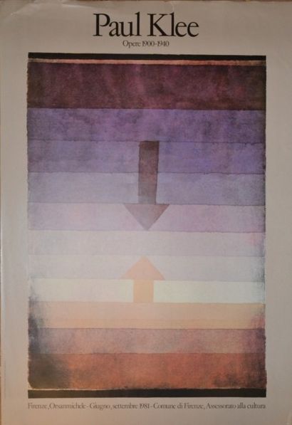 null Lot de deux affiches

- Sonia Delaunay, 1986, 60 x 80 cm

- Paul Klee, 1981,...