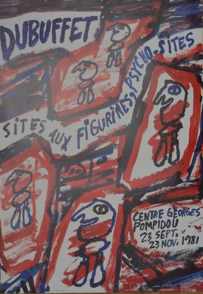 null Jean DUBUFFET

Affiche de l'exposition rétrospective à Pompidou en 1981 

71,5...