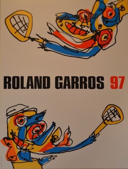 null Roland Garros

Lot de deux affiches:

-1999 Antonio SEGUI

-1997 ANTONIO SAURA

74...