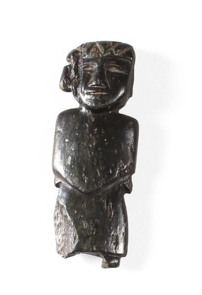 Mexique, Teotihuacan Statuette
Personnage masculin
Pierre noire 200-500 ap. J.-C.
Hauteur:...