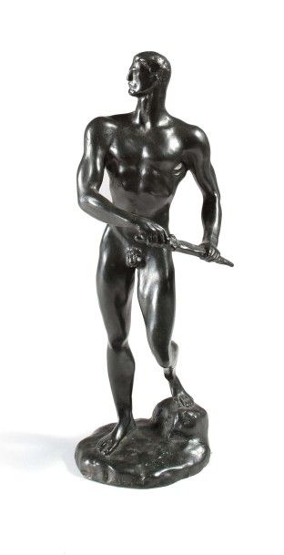 Arno BREKER Herakles
Bronze à patine noire signé
Vers 1920
Hauteur 30 cm
Un certificat...