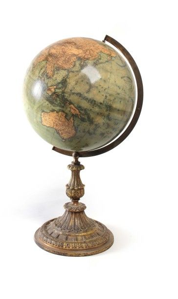 null Globe terrestre
Berlin, édité par le libraire D'Heimer, 1872
Globe terrestre...