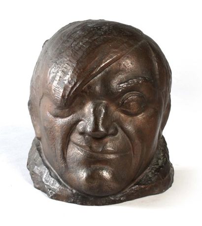 Pablo GARGALLO «Masque de Picasso», 1913
Bronze à patine mordorée
Fonte à la cire...