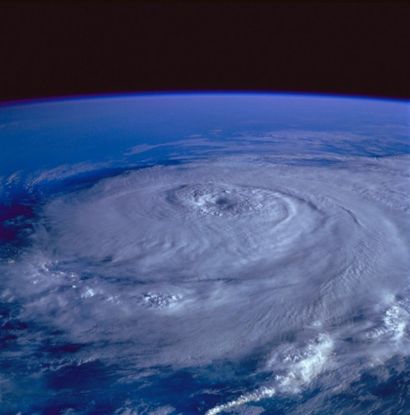 NASA, 1985 Vue de l'ouragan Elena sur le golf du Mexique le 1er septembre 1985 depuis...