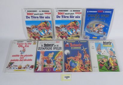 null ASTERIX
7 albums en langue étrangère comprenant des éditions allemandes (Asterix...